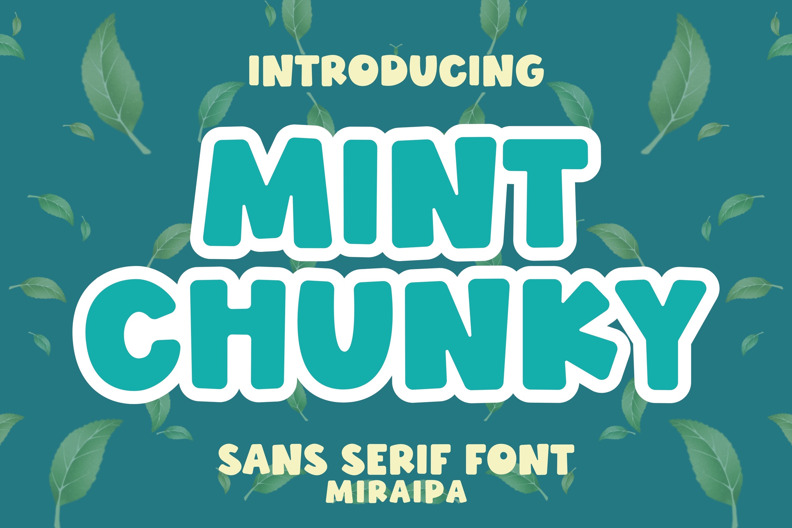 Mint Chunky Regular Font preview
